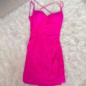 Hot Pink Bedazzled Dress🩷